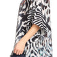 Sakkas Tallulah Wide Circle Blouse V Neck Top With Tassle Ties And Rhinestones