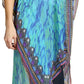 Sakkas Zeke Hi Low V-Neck Caftan Dress Printed Top Cover / Up