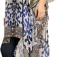 Sakkas Zeke Hi Low V-Neck Caftan Dress Printed Top Cover / Up