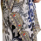 Sakkas Zeke Hi Low V-Neck Caftan Dress Printed Top Cover / Up