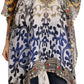 Sakkas Zeke Hi Low V-Neck Caftan Dress Printed Top Cover / Up