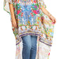 Sakkas Zeke Hi Low V-Neck Caftan Dress Printed Top Cover / Up
