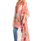 Sakkas Zeke Hi Low V-Neck Caftan Dress Printed Top Cover / Up