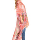 Sakkas Zeke Hi Low V-Neck Caftan Dress Printed Top Cover / Up