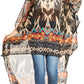 Sakkas Zeke Hi Low V-Neck Caftan Dress Printed Top Cover / Up