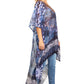 Sakkas Zeke Hi Low V-Neck Caftan Dress Printed Top Cover / Up