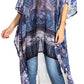Sakkas Zeke Hi Low V-Neck Caftan Dress Printed Top Cover / Up