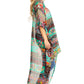 Sakkas Zeke Hi Low V-Neck Caftan Dress Printed Top Cover / Up