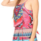 Sakkas Sade Colorful Sleeveless Short Romper with Pockets and Rhinestones