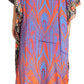 Sakkas Anahi Flowy Design V Neck Long Caftan Dress / Cover Up With Rhinestone