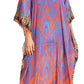 Sakkas Anahi Flowy Design V Neck Long Caftan Dress / Cover Up With Rhinestone