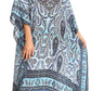 Sakkas Anahi Flowy Design V Neck Long Caftan Dress / Cover Up With Rhinestone