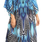 Sakkas Anahi Flowy Design V Neck Long Caftan Dress / Cover Up With Rhinestone