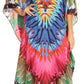 Sakkas Anahi Flowy Design V Neck Long Caftan Dress / Cover Up With Rhinestone