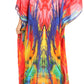 Sakkas Anahi Flowy Design V Neck Long Caftan Dress / Cover Up With Rhinestone