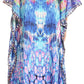 Sakkas Anahi Flowy Design V Neck Long Caftan Dress / Cover Up With Rhinestone