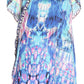 Sakkas Anahi Flowy Design V Neck Long Caftan Dress / Cover Up With Rhinestone