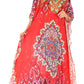 Sakkas Anahi Flowy Design V Neck Long Caftan Dress / Cover Up With Rhinestone