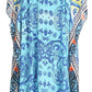Sakkas Anahi Flowy Design V Neck Long Caftan Dress / Cover Up With Rhinestone
