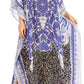 Sakkas Anahi Flowy Design V Neck Long Caftan Dress / Cover Up With Rhinestone