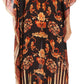 Sakkas Anahi Flowy Design V Neck Long Caftan Dress / Cover Up With Rhinestone