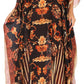 Sakkas Anahi Flowy Design V Neck Long Caftan Dress / Cover Up With Rhinestone