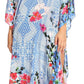 Sakkas Anahi Flowy Design V Neck Long Caftan Dress / Cover Up With Rhinestone