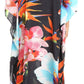 Sakkas Anahi Flowy Design V Neck Long Caftan Dress / Cover Up With Rhinestone
