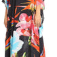 Sakkas Anahi Flowy Design V Neck Long Caftan Dress / Cover Up With Rhinestone