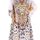 Sakkas Anahi Flowy Design V Neck Long Caftan Dress / Cover Up With Rhinestone