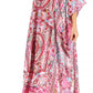 Sakkas Anahi Flowy Design V Neck Long Caftan Dress / Cover Up With Rhinestone