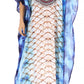 Sakkas Anahi Flowy Design V Neck Long Caftan Dress / Cover Up With Rhinestone