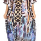 Sakkas Anahi Flowy Design V Neck Long Caftan Dress / Cover Up With Rhinestone