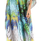 Sakkas Anahi Flowy Design V Neck Long Caftan Dress / Cover Up With Rhinestone