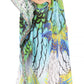 Sakkas Anahi Flowy Design V Neck Long Caftan Dress / Cover Up With Rhinestone