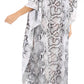 Sakkas Anahi Flowy Design V Neck Long Caftan Dress / Cover Up With Rhinestone