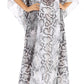 Sakkas Anahi Flowy Design V Neck Long Caftan Dress / Cover Up With Rhinestone