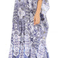 Sakkas Anahi Flowy Design V Neck Long Caftan Dress / Cover Up With Rhinestone