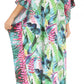 Sakkas Anahi Flowy Design V Neck Long Caftan Dress / Cover Up With Rhinestone
