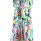Sakkas Anahi Flowy Design V Neck Long Caftan Dress / Cover Up With Rhinestone