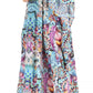 Sakkas Anahi Flowy Design V Neck Long Caftan Dress / Cover Up With Rhinestone