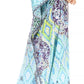 Sakkas Anahi Flowy Design V Neck Long Caftan Dress / Cover Up With Rhinestone