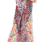 Sakkas Anahi Flowy Design V Neck Long Caftan Dress / Cover Up With Rhinestone