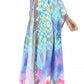 Sakkas Anahi Flowy Design V Neck Long Caftan Dress / Cover Up With Rhinestone