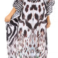Sakkas Anahi Flowy Design V Neck Long Caftan Dress / Cover Up With Rhinestone