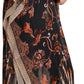 Sakkas Wilder Printed Design Long Sheer Rhinestone Caftan Dress / Cover Up