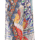 Sakkas Wilder Printed Design Long Sheer Rhinestone Caftan Dress / Cover Up