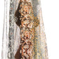 Sakkas Wilder Printed Design Long Sheer Rhinestone Caftan Dress / Cover Up