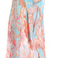 Sakkas Wilder Printed Design Long Sheer Rhinestone Caftan Dress / Cover Up