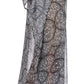 Sakkas Wilder Printed Design Long Sheer Rhinestone Caftan Dress / Cover Up